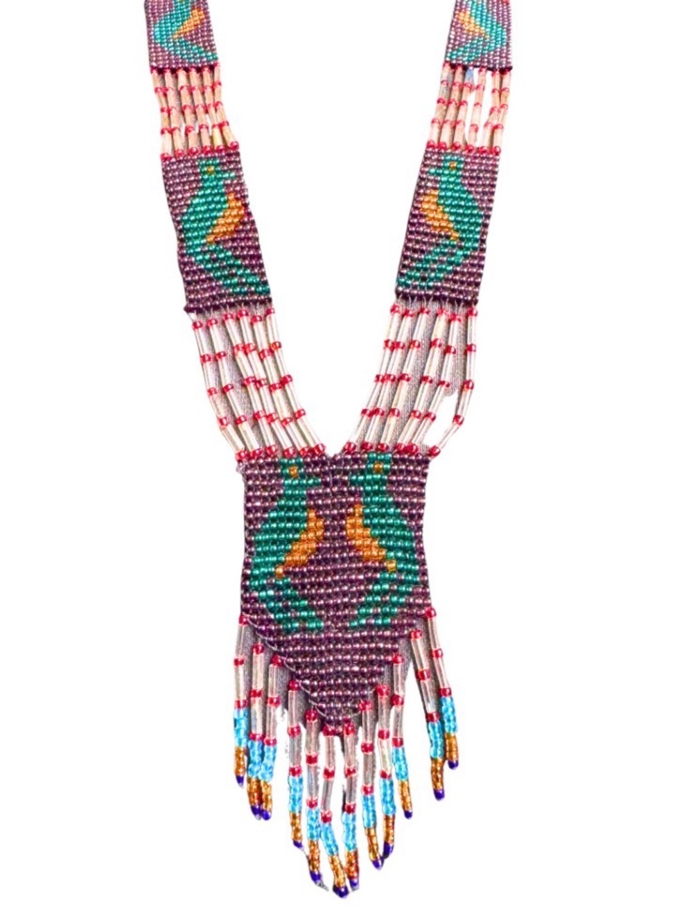 American Indian Glass Beaded Necklace